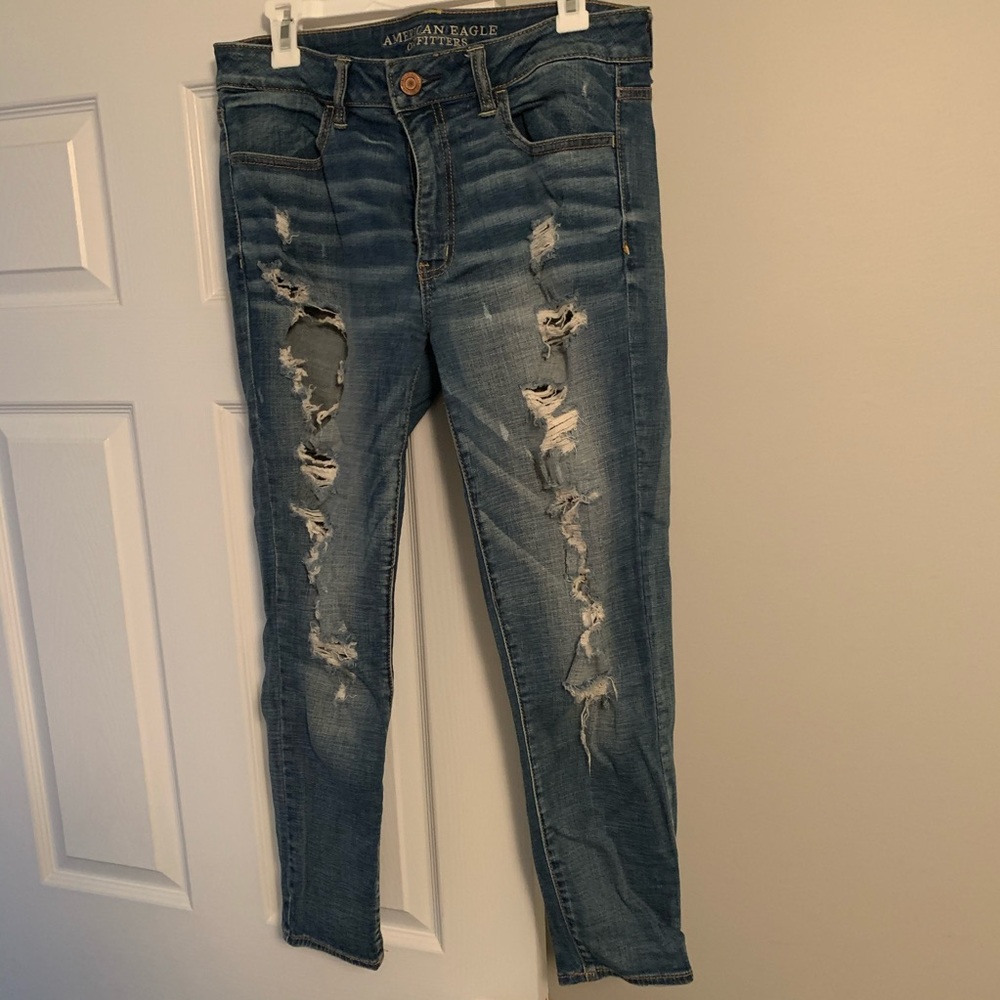 American Eagle Jeans mid rise stretch size 12